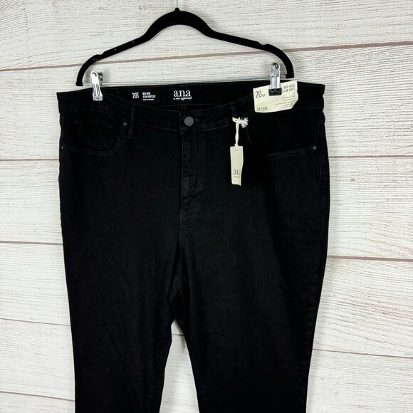 A New Approach Plus Size Black Mid Rise Slim Bootcut Jeans Size 20 TALL - Picture 2 of 8